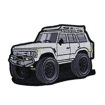 Off-Road Vehicles 'Land Cruiser | Gray' Embroidered Velcro Patch