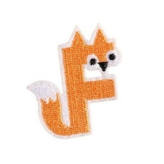 Letter F 'Fox' Embroidered Patch