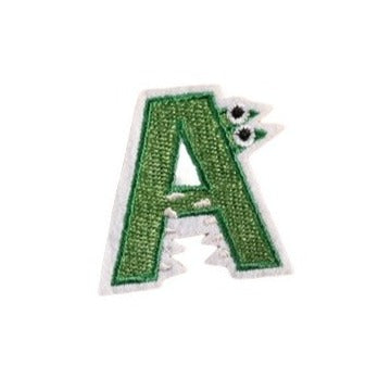 Letter A 'Alligator' Embroidered Patch