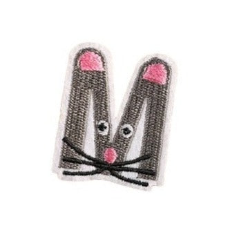 Letter M 'Mouse' Embroidered Patch
