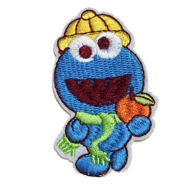 Sesame Street 'Cookie Monster | Orange Fruit' Embroidered Patch