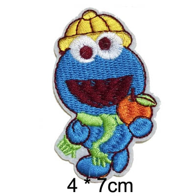 Sesame Street 'Cookie Monster | Orange Fruit' Embroidered Patch