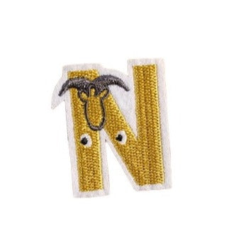 Letter N 'Newt' Embroidered Patch