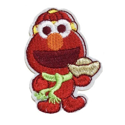 Sesame Street 'Elmo | Happy' Embroidered Patch