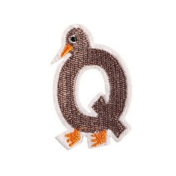 Letter Q 'Quail' Embroidered Patch