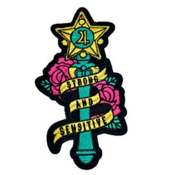 Sailor Moon 'Star Power Stick | Strong and Sensitive' Embroidered Patch