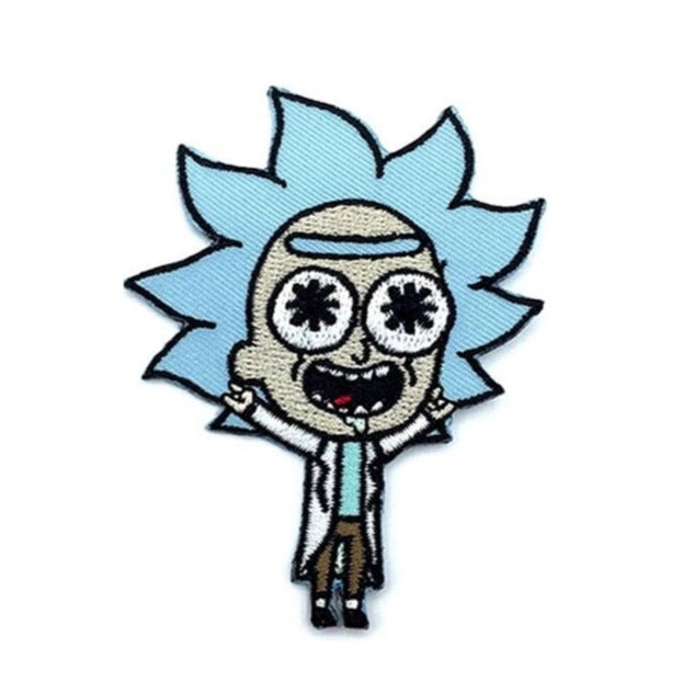 Rick and Morty 4" 'Rick | Standing' Embroidered Patch Set