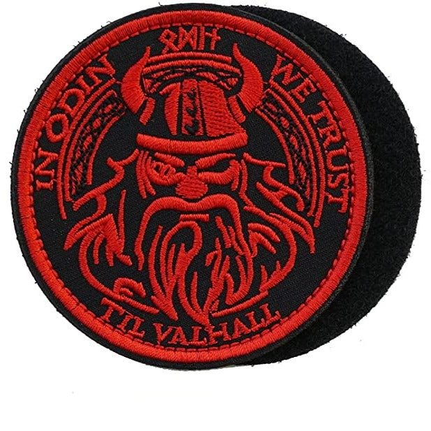 Viking 'In Odin We Trust Til Valhall | 1.0' Embroidered Velcro Patch