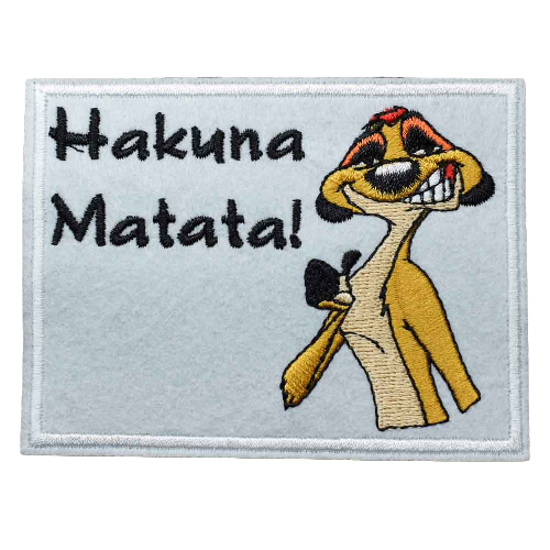 The Lion King 'Timon | Hakuna Matata! | Approved' Embroidered Patch