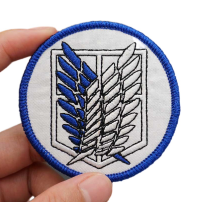 Attack on Titan 'Wings of Freedom | Round' Embroidered Velcro Patch