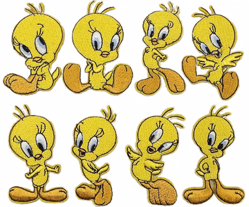 Looney Tunes 'Tweety Bird | Set of 8' Embroidered Patch