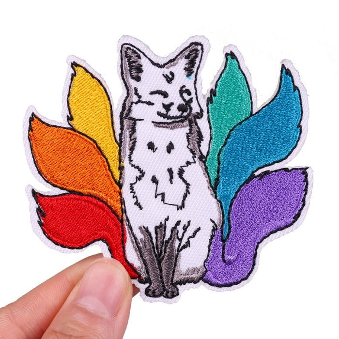 LGBTQ 'Six-Tailed Fox' Embroidered Patch