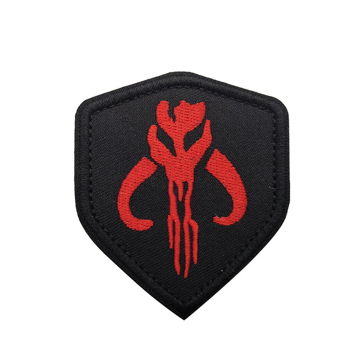 Star Wars 'Mandalorian Skull' Embroidered Velcro Patch