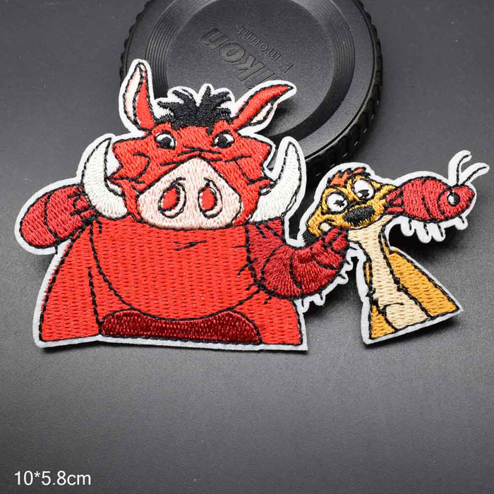 The Lion King 'Pumbaa And Timon | Buddies' Embroidered Patch