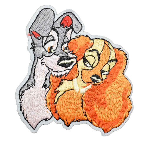 Lady and the Tramp 'Sweet Couples' Embroidered Patch