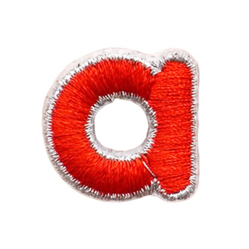 Small Letter A 'Red' Embroidered Patch