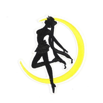 Sailor Moon Silhouette 'Logo' Embroidered Patch