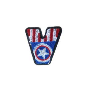 Captain America 'Letter V' Embroidered Patch