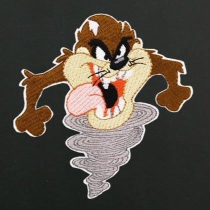 Taz The Tasmanian Devil Patch Iron Sew On Clothes Bag Cartoon Distintivo Ricamato - Foto 3