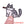 Load image into Gallery viewer, Cat 'Knife In Mouth | Looking' Embroidered Patch