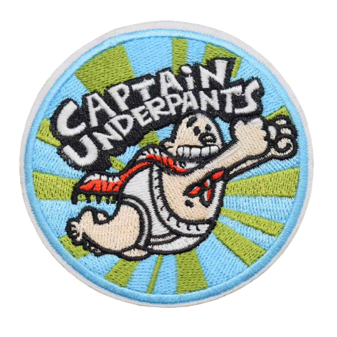 Captain Underpants 'Flying' Embroidered Patch