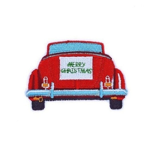 The Grinch 'Red Car | Merry Christmas' Embroidered Patch