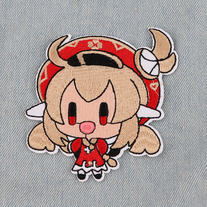 Genshin Impact 'Chibi Klee | Red Burny Girl' Embroidered Patch