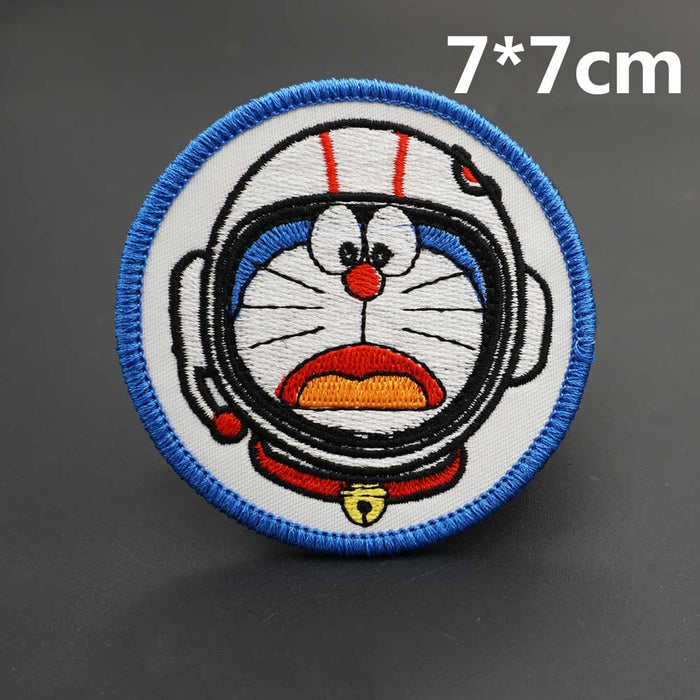 Doraemon 'Space Helmet | Round' Embroidered Patch
