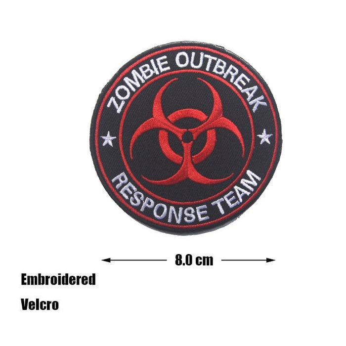 'Zombie Outbreak, Response Team | 3.0' Embroidered Velcro Patch