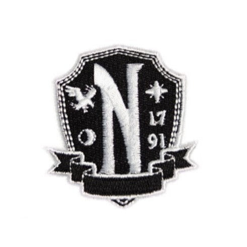 Wednesday 'Nevermore Academy | Logo' Embroidered Patch