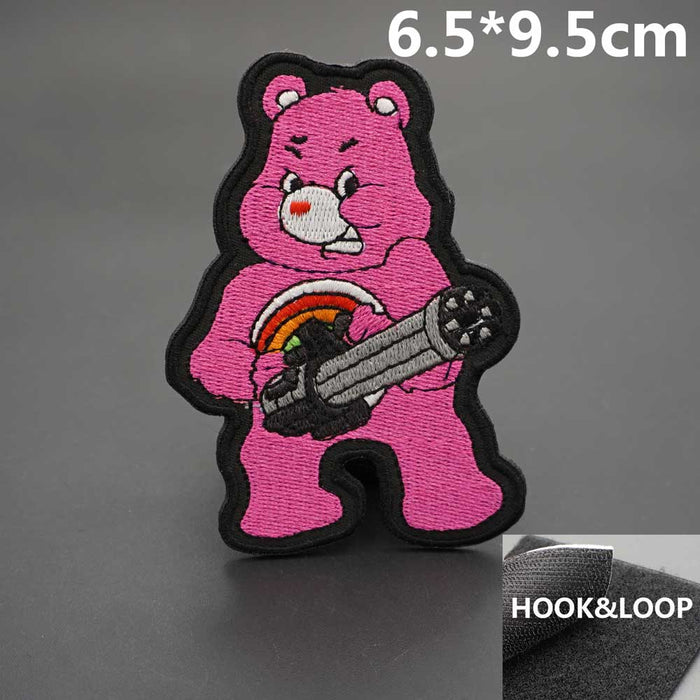Cheer Bear 'Fierce | Tactical Gun' Embroidered Velcro Patch