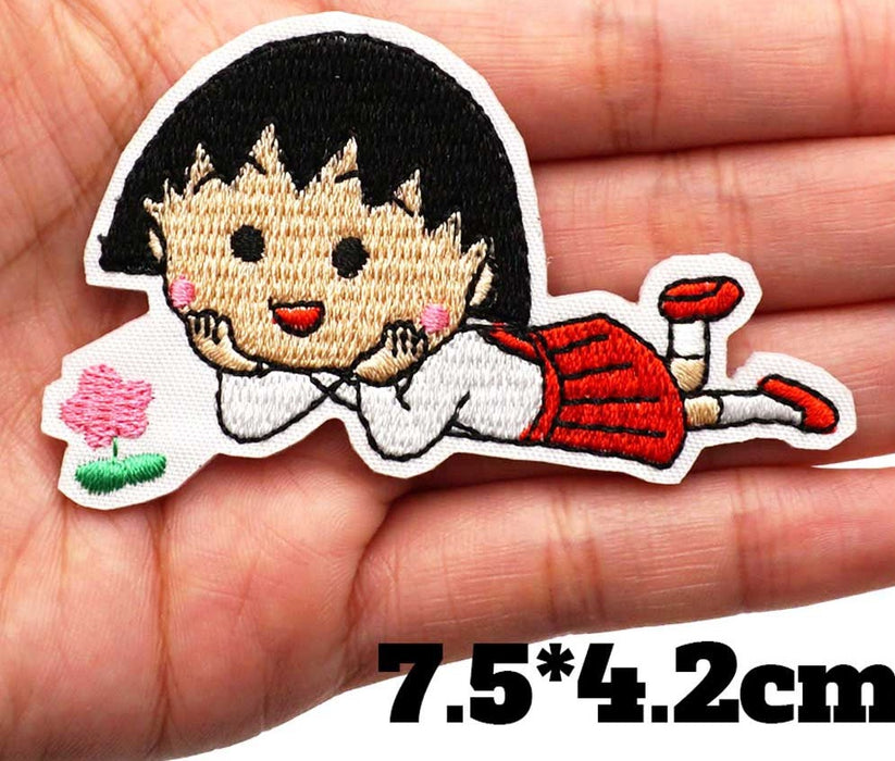 Chibi Maruko-chan 'Momoko | Daydreaming' Embroidered Patch