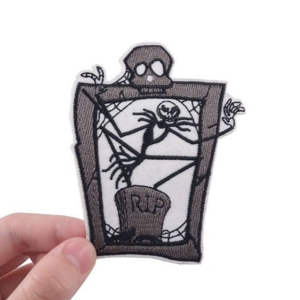 The Nightmare Before Christmas 'Jack | RIP Tombstone' Embroidered Patch