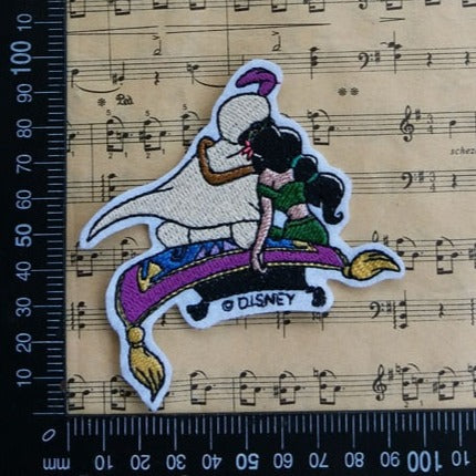 Aladdin 'Jasmine and Prince Ali | Magic Carpet' Embroidered Patch