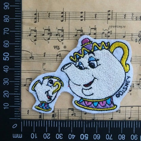 Beauty and the Beast 'Mrs. Potts and Chip' Embroidered Patch