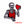 Load image into Gallery viewer, Skeleton 'Holding Red Heart' Embroidered Patch