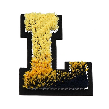 Tricolor 'Letter L' Embroidered Patch