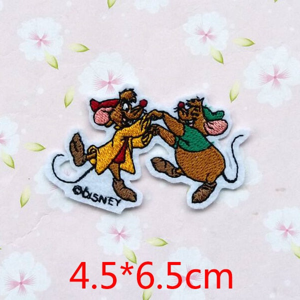 Cinderella 'Jaq and Gus | Dancing' Embroidered Patch