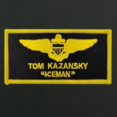 Top Gun 'Tom Kazansky "Iceman" | Name Tag' Embroidered Patch
