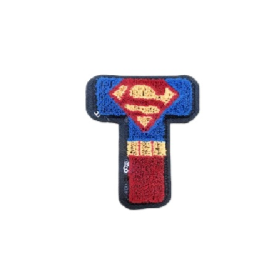 Superman 'Letter T' Embroidered Patch