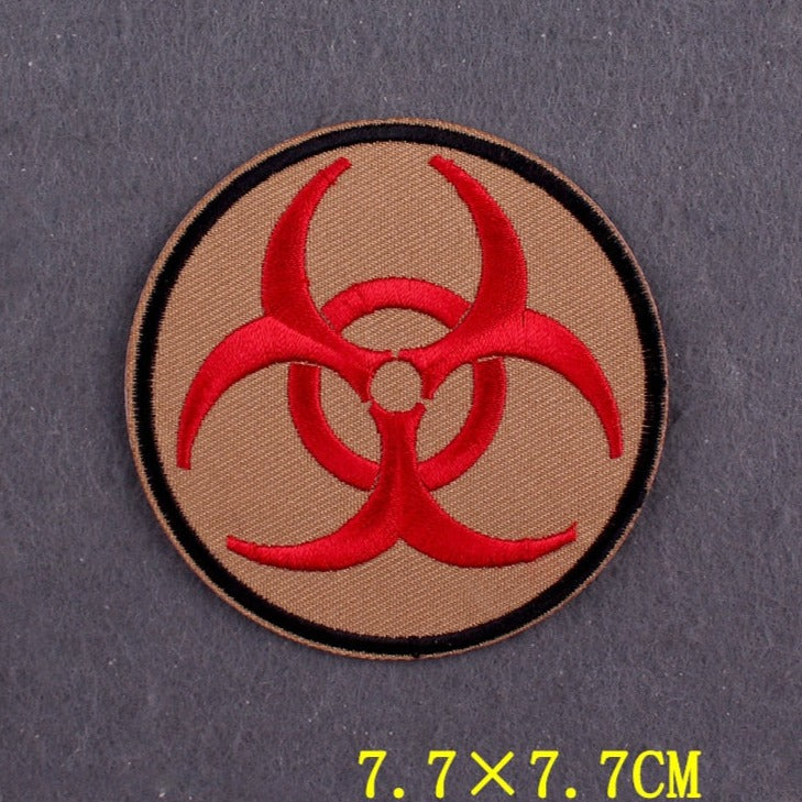 'Biohazard | Round' Embroidered Patch