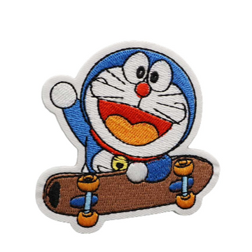 Doraemon 'Skateboard' Embroidered Patch