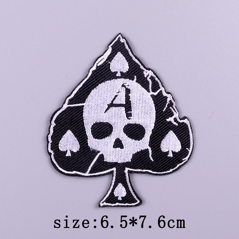 Skull 'Ace of Spades' Embroidered Patch