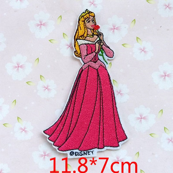 Sleeping Beauty 'Aurora | Holding Flower' Embroidered Patch