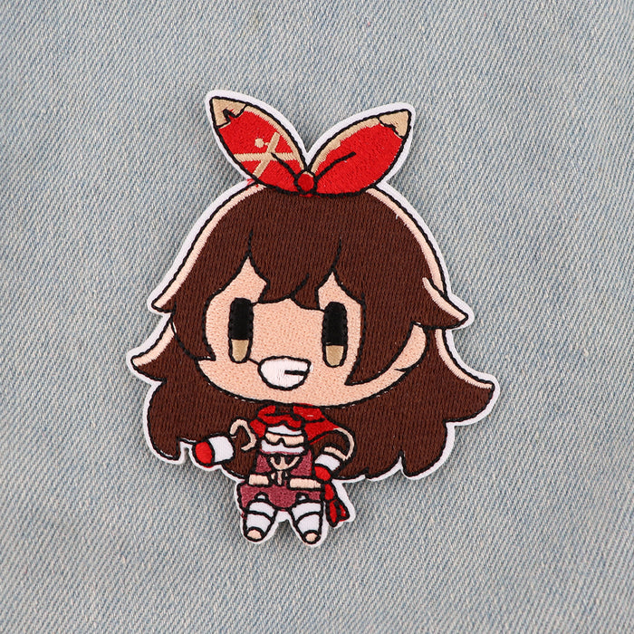 Genshin Impact 'Chibi Amber | Red Rabbit' Embroidered Patch