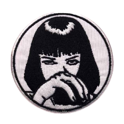 Pulp Fiction 'Mia Wallace | Round' Embroidered Velcro Patch