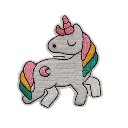 Unicorn 'Snobbing' Embroidered Velcro Patch