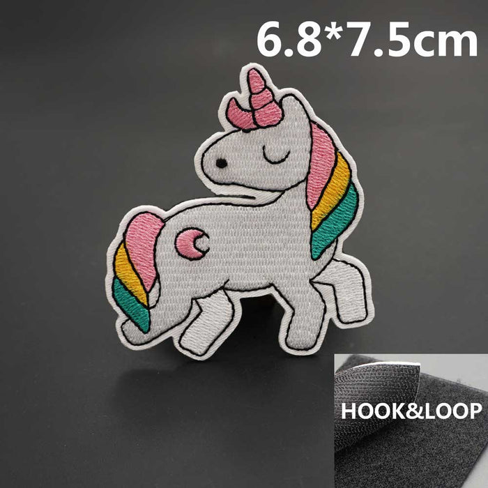 Unicorn 'Snobbing' Embroidered Velcro Patch
