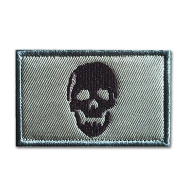 Skull 'Head' Embroidered Velcro Patch