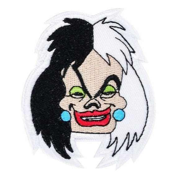 Cruella 'Cruella de Vil | Head' Embroidered Patch